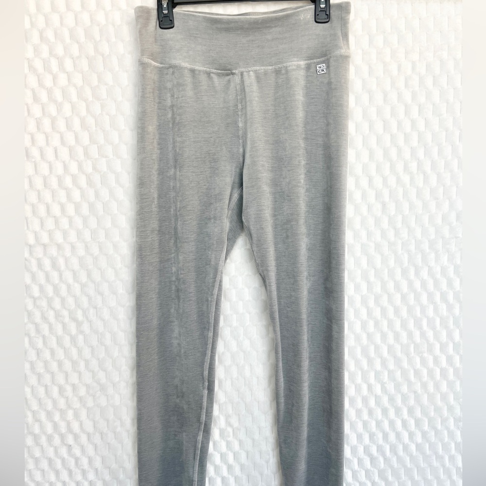 Calvin Klein Gray Performance Women's Size M -Taper Leg Plush Soft Velour Pants